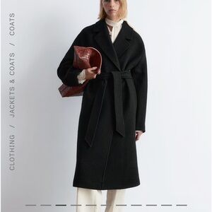 & Other Stories VOLUMINOUS BELTED WOOL COAT